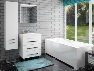 Пенал подвесной Эстет Monaco ФР-00002155 Л 40см белый